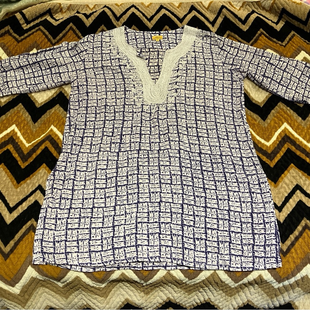 Roberta Roller Rabbit Embellished Tunic Top
